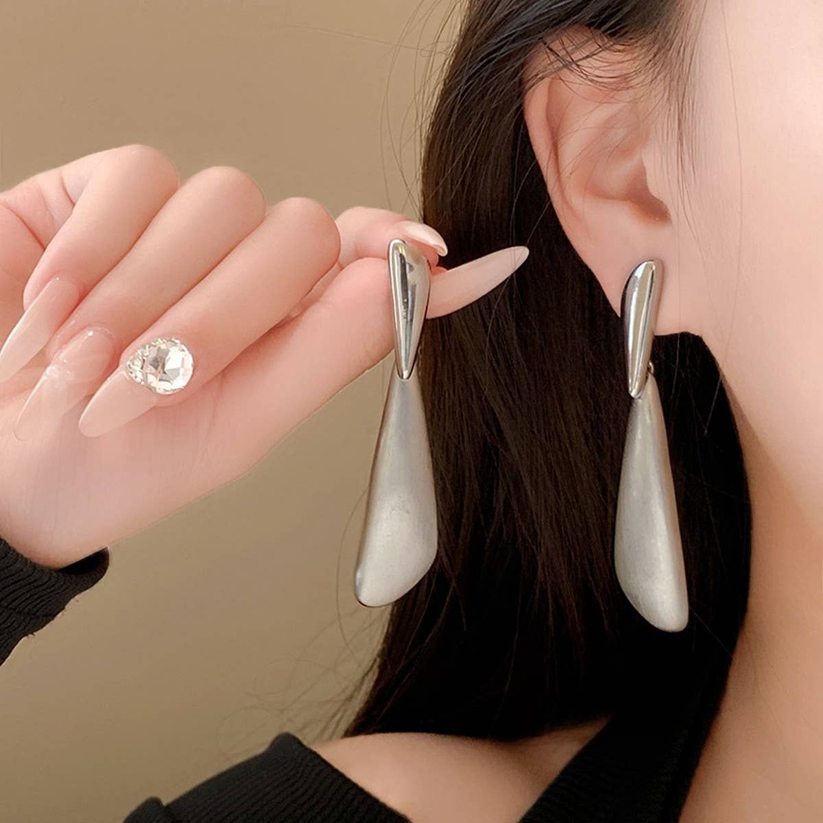 Water Drop Fashion Personality Cool Style Earrings