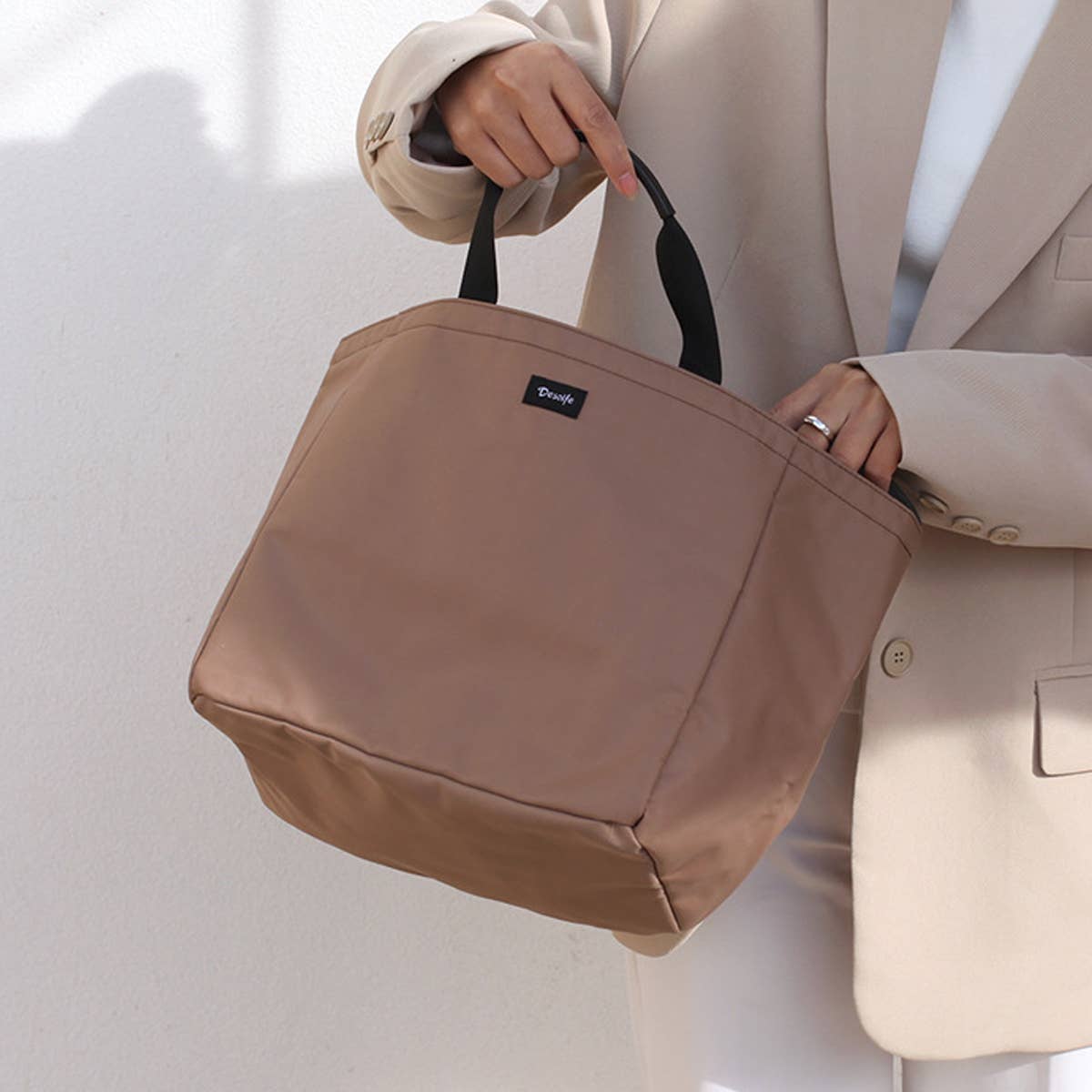 SIMPLE OUTDOOR HANDBAG TOTE BAG_CWAB1853