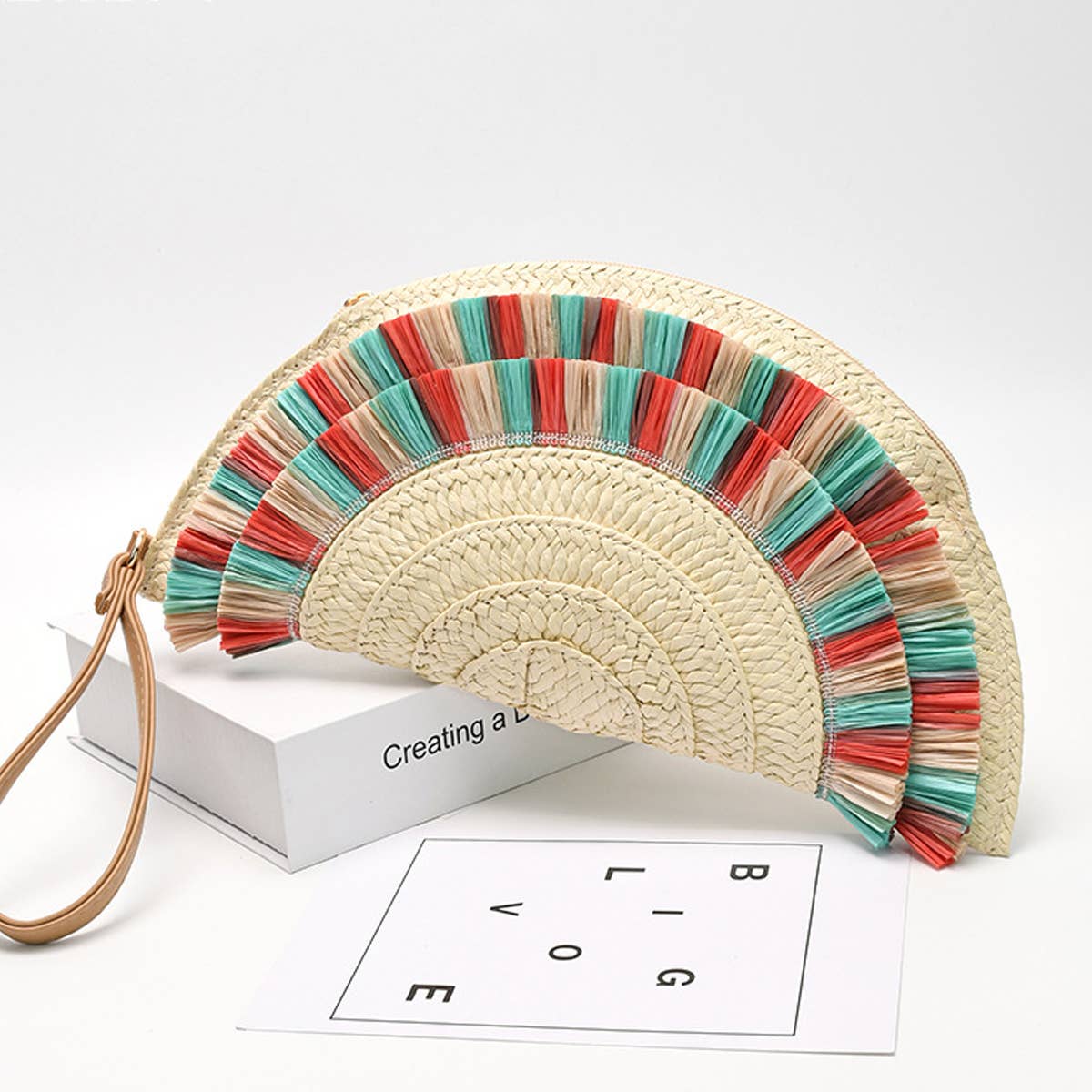 RETRO CASUAL STRAW TASSEL HANDBAG_CWAB2007