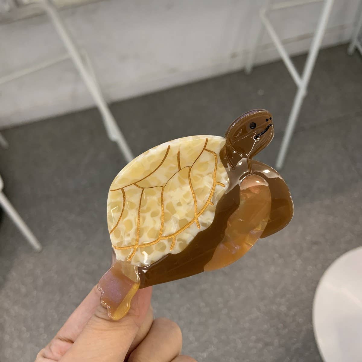 OCEAN SERIES TURTLE HAIR CLAW CUTE SHELL CLIP_CWASC1589