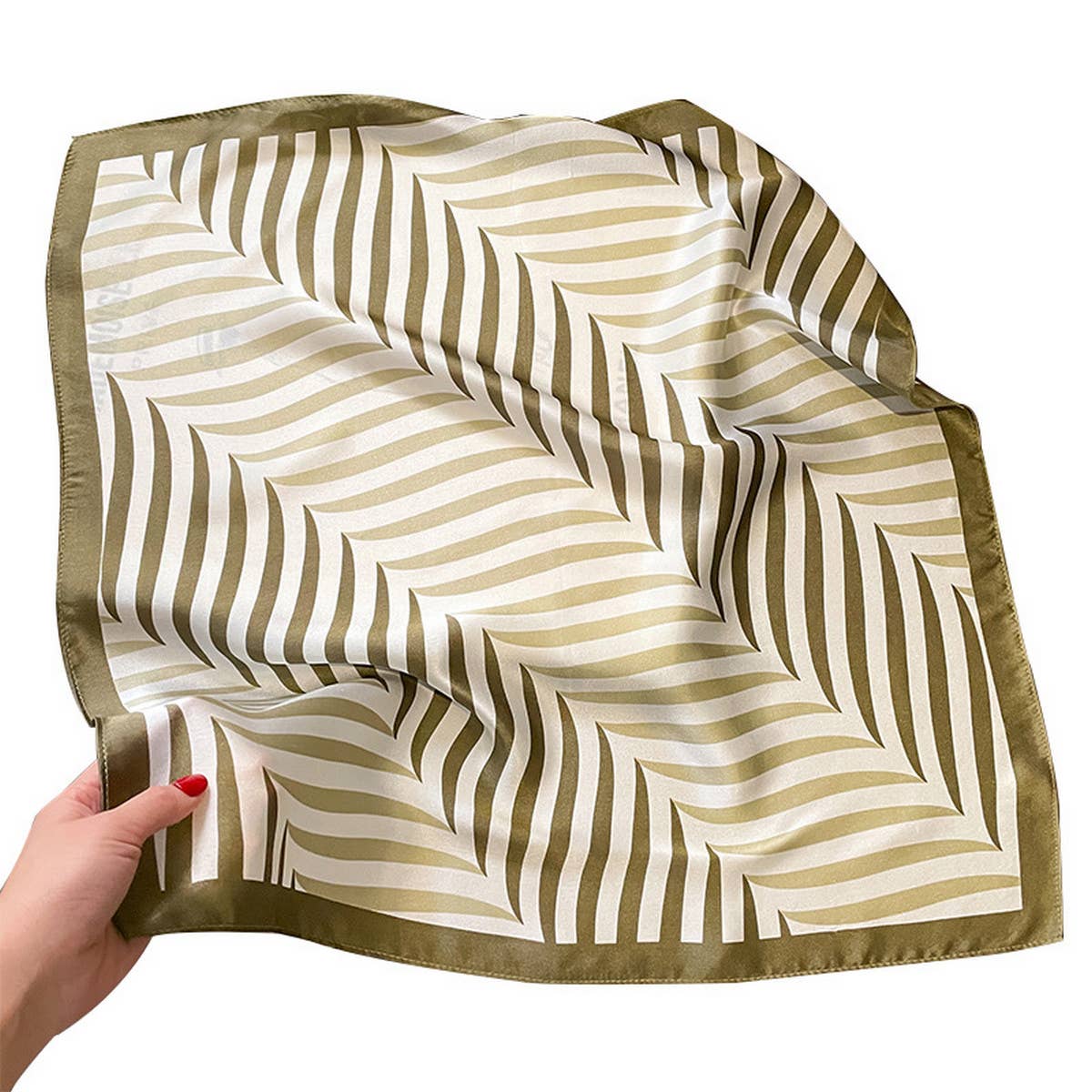 Stylish Striped Bohemian Square Scarf_Cwasc0631