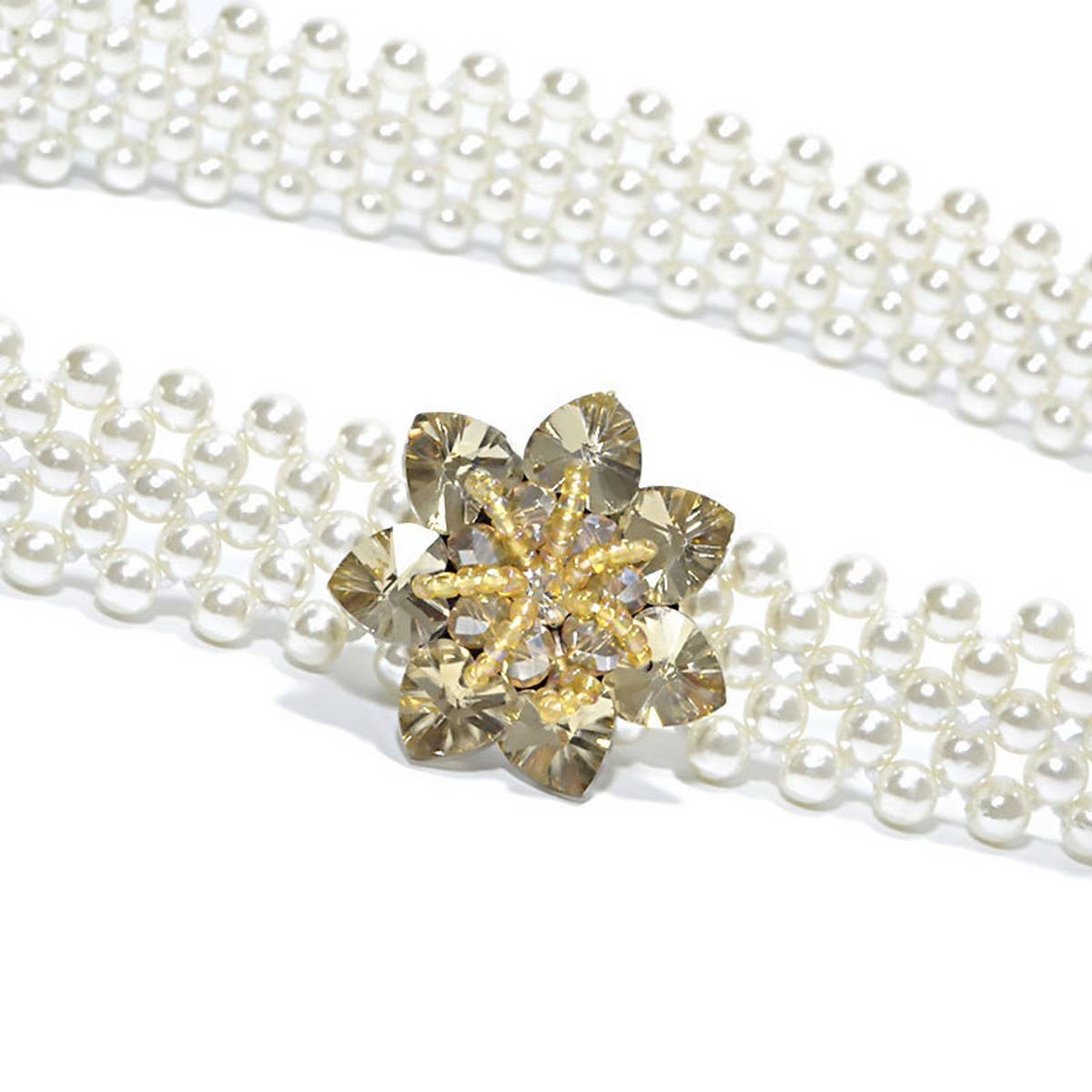 PEARL CRYSTAL ELASTIC SWEET WAIST CHAIN_CWABE0517