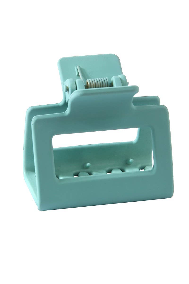 Cwaha0576_5Cm Square Macaron Shark Clip Small Hair Clip