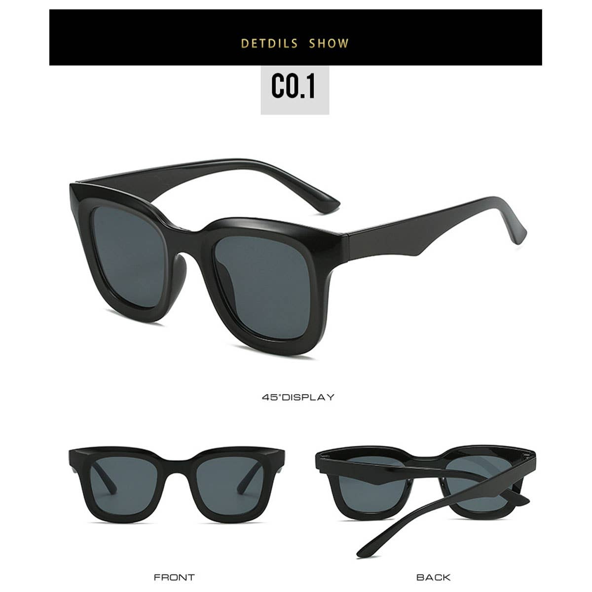 Wide Frame Dandy Sunglasses_Cwasg0103