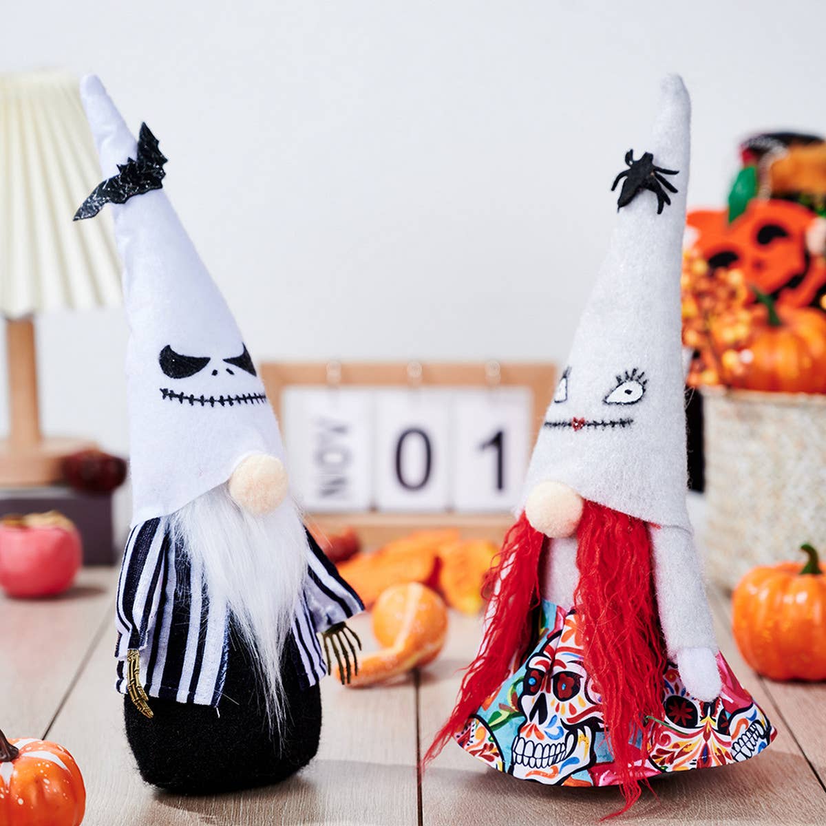 HALLOWEEN GHOST BAT POINTED HAT DOLL ORNAMENT_CWMM1773
