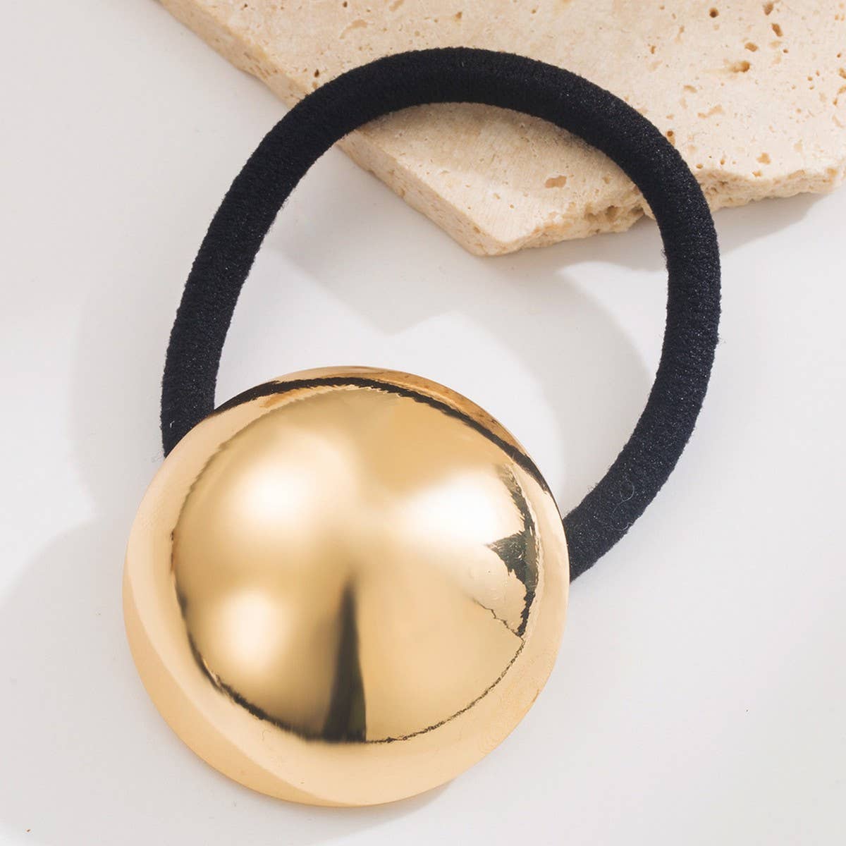 MINIMALIST GEOMETRIC LOW PONYTAIL HAIR TIE_CWAHA6200