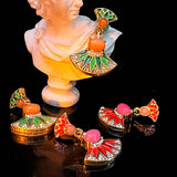 RETRO FAN SHAPED EARRINGS_CWAJE1111