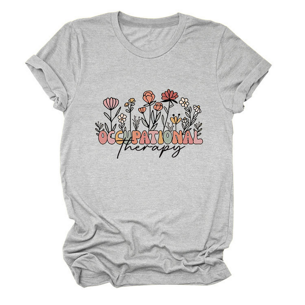 CASUAL CREW NECK TEE OCCUPATIONAL THERAPY THEME_CWTTS1531