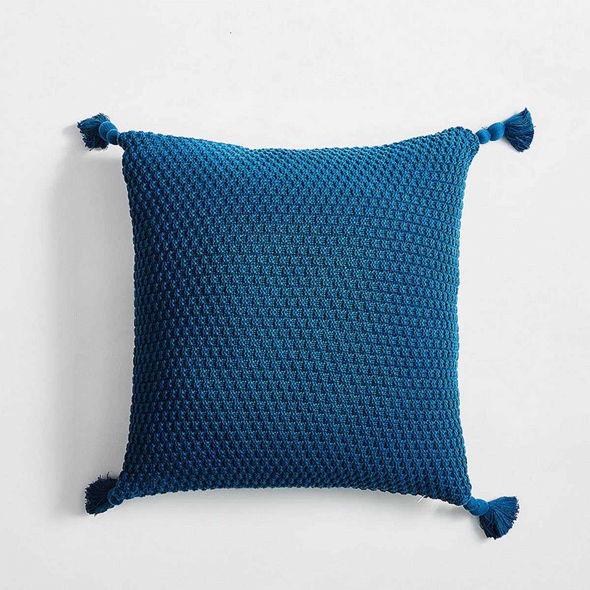 SIMPLE HANDMADE FOUR CORNER TASSEL THROW PILLOW_CWMM2382