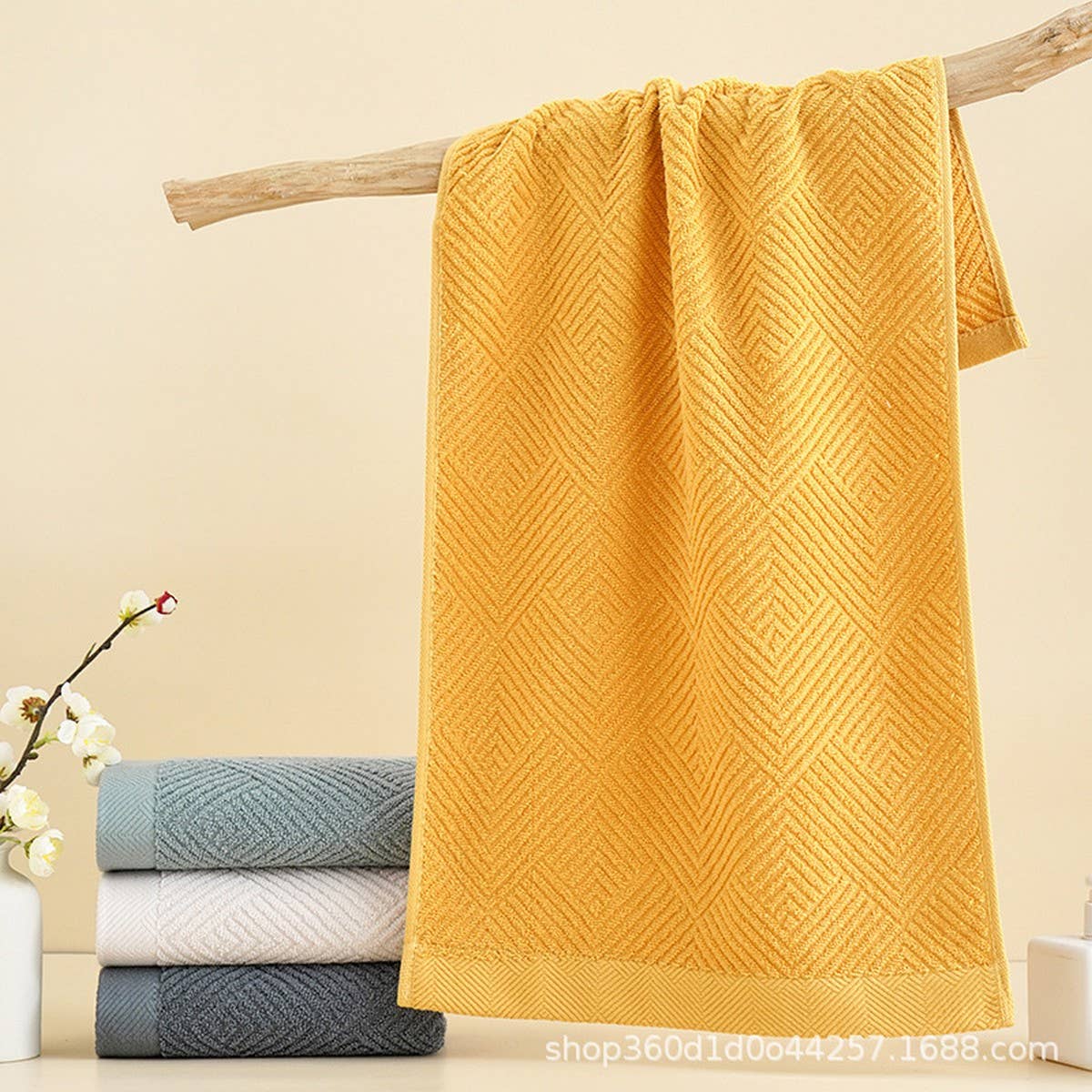 LONG PLUSH SOLID COLOR HOUSEHOLD COTTON TOWEL_CWMM2304