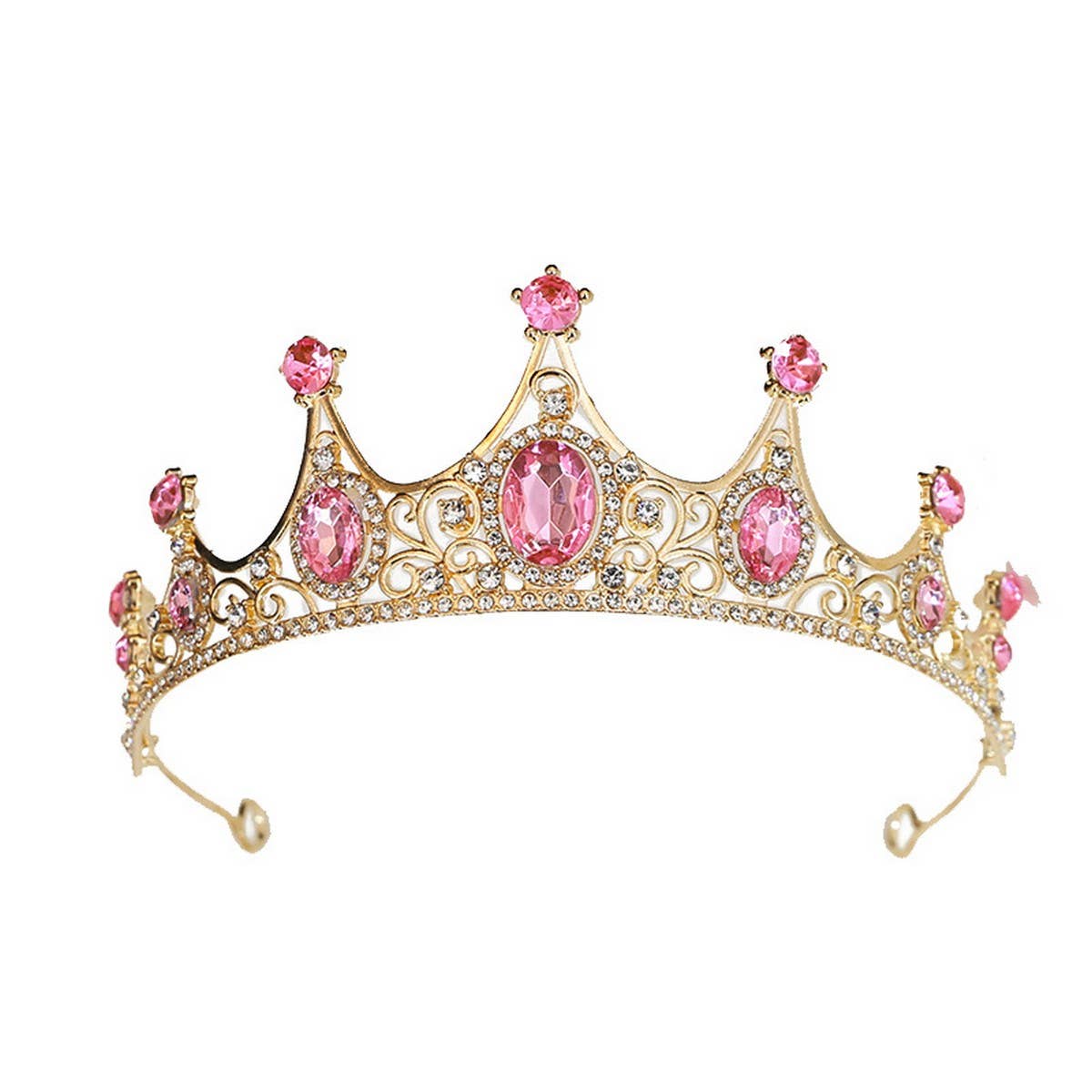 FASHION PRINCESS CROWN WEDDING CRYSTAL TIARAS_CWMM2017
