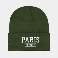 KOREAN STYLE EMBROIDERED LETTER KNITTED HAT_CWAH2120