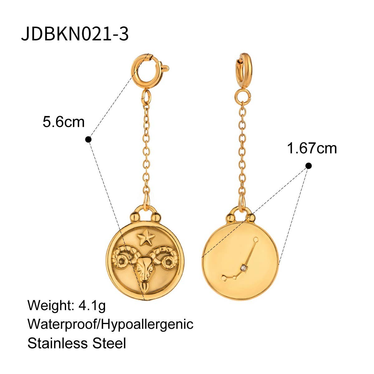 JEWELRY TWELVE CONSTELLATIONS BIKINI DIY PENDANT_CWMM4681