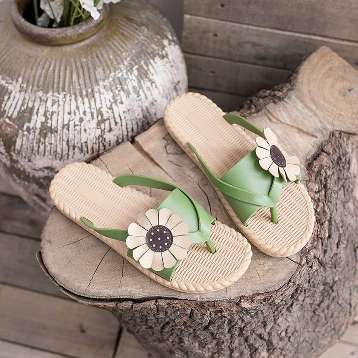 Sunflower Flip-Flops Non-Slip Slippers For Womens_Cwshs0676