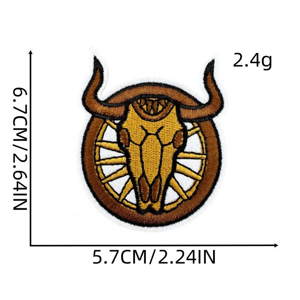 Western Cowboy Graffiti Embroidered Patch_Cwmm4033