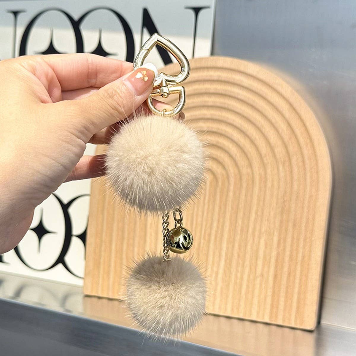 CUTE FUR BALL PENDANT BAG ORNAMENT CAR KEYCHAIN_CWMM2517
