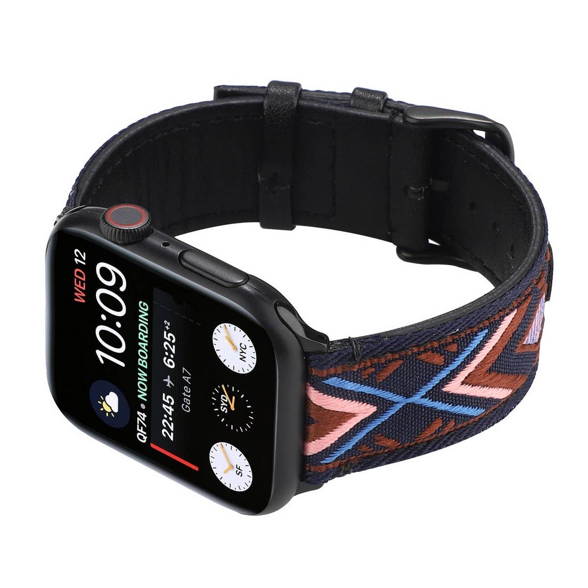 APPLE WATCH IWATCH9 ETHNIC STYLE LEATHER STRAP_CWWW0059