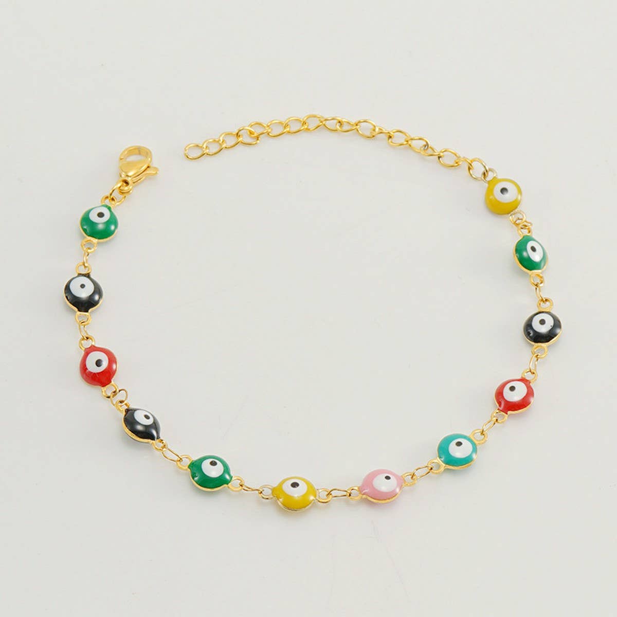 Cwaje1958_Fashion Titanium Steel Round Eye Bracelet