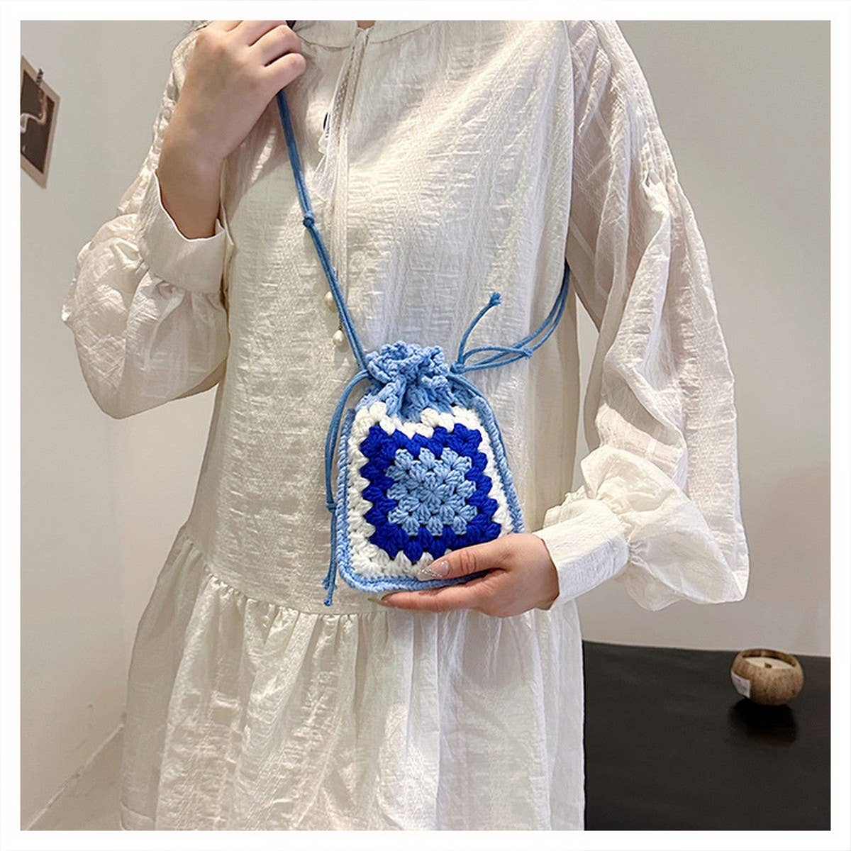 SWEET AND FASHIONABLE CONTRAST COLOR CROSSBODY BAG_CWAB2400