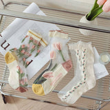 Women Transparent Crystal Glass Stockings_Cwms0445