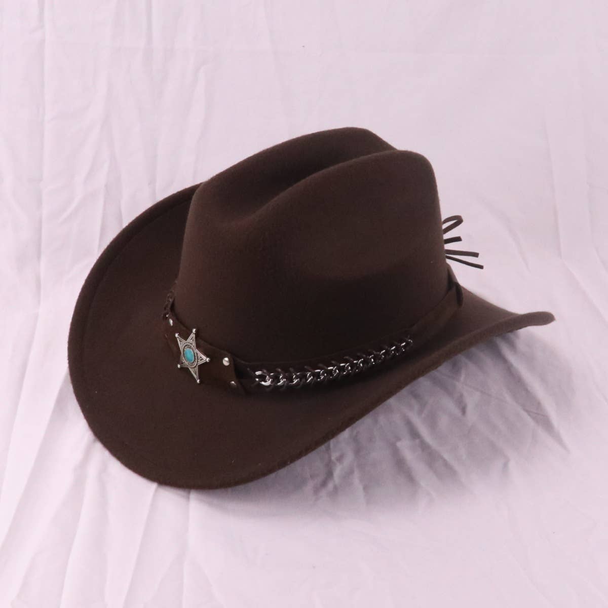 Ven Western Cowboy Hat With Turquoise Star Band_Cwah3661