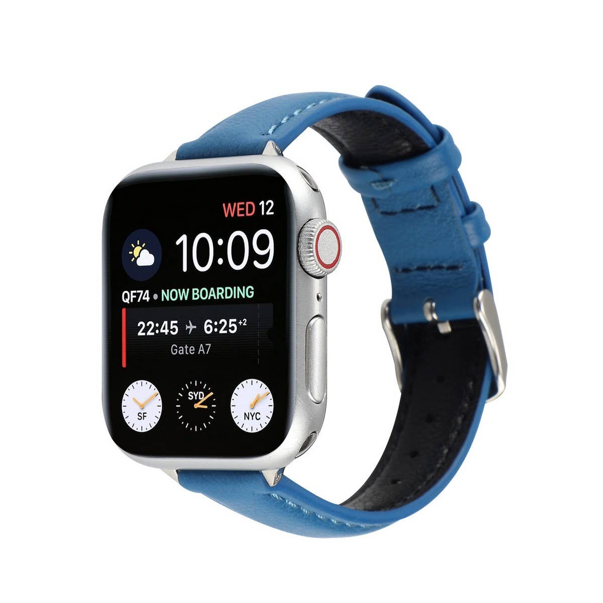 IWATCH9 1SE WOMENS APPLE WATCH8 SLIM LEATHER STRAP_CWWW0073