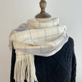 PLAID SCARF SHAWL CLASSIC TARTAN WINTER WRAP_CWASC1455