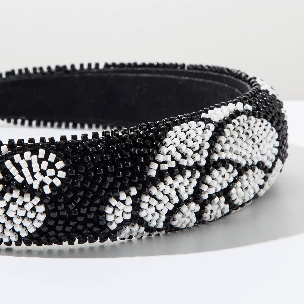 HAND SEWN RICE BEAD FLOWER HEADBAND_CWAHA1977