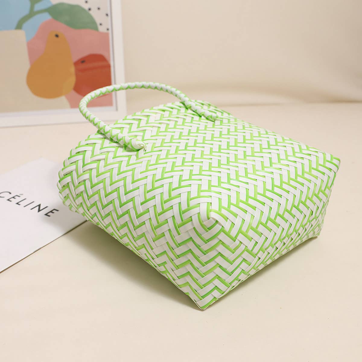 Versatile Portable Plastic Woven Bag_Cwab1874