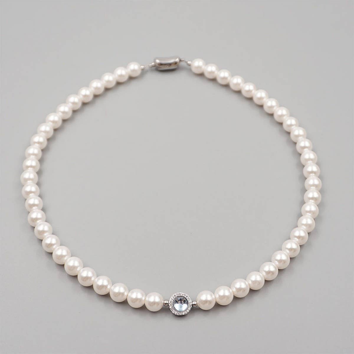 RETRO LIGHT LUXURY PEARL NECKLACE BRACELET SET_CWAJE1684