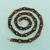 47 24ACRYLIC LEOPARD PRINT BAG CHAIN PHONE STRAP_CWMM5094
