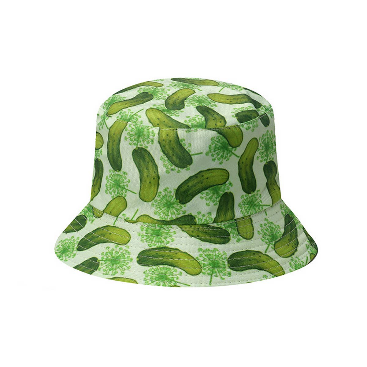 NEW CASUAL ALL MATCH CUCUMBER PRINT BUCKET HAT_CWAH1559