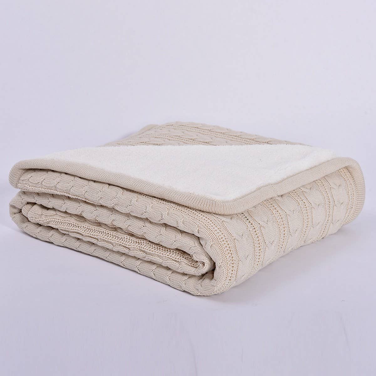 SOLID COLOR PLUSH KNITTED WOOL THROW BLANKET_CWMM2366