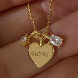 NEW CREATIVE LETTER ZIRCON LOVE PENDANT NECKLACE_CWMM3744