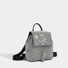 FASHIONABLE BOW TASSEL RHINESTONE EVENING BAG_CWAB3602