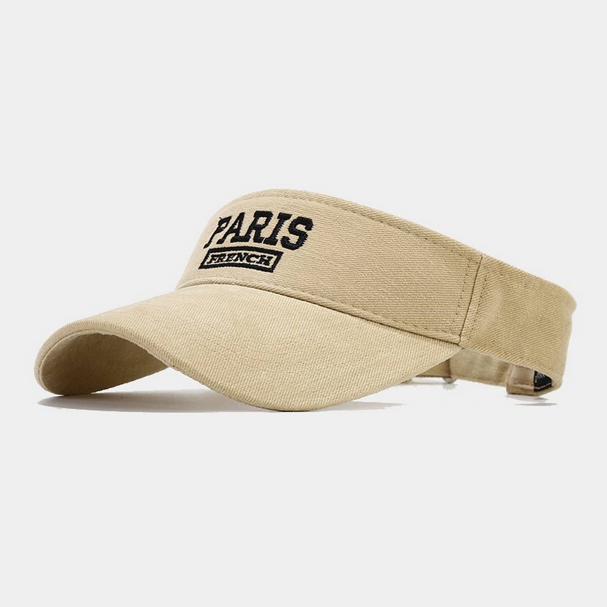 PARIS EMBROIDERED VISOR HAT SUMMER BASEBALL CAP_CWAH3302