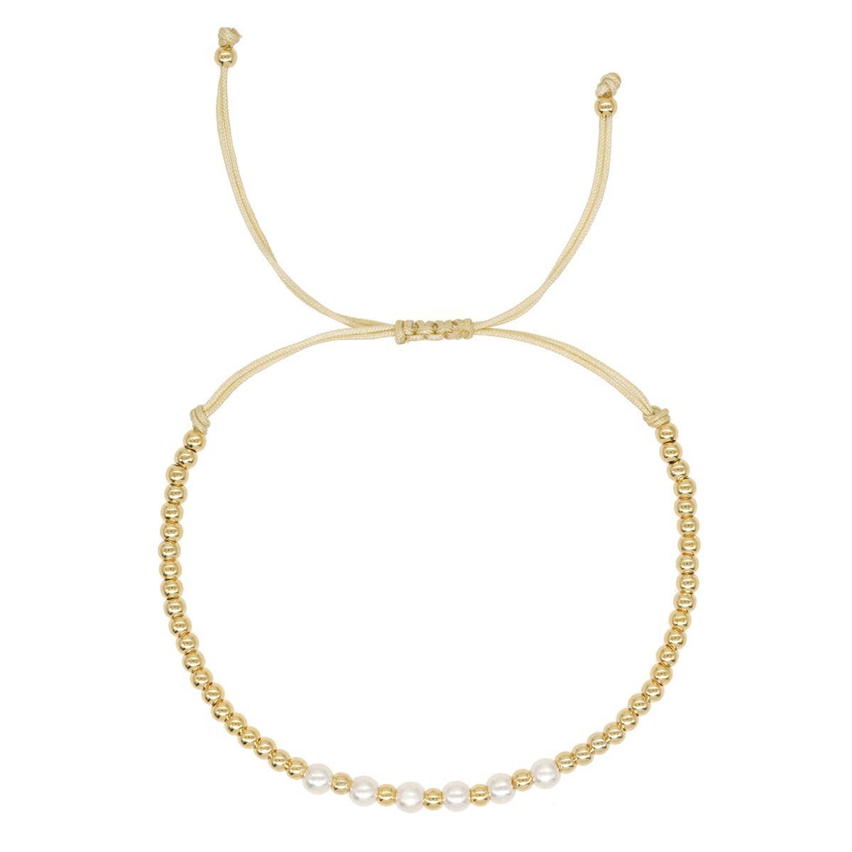 PEARL AND COLORED GOLD BEADED BRACELET_CWMM3810