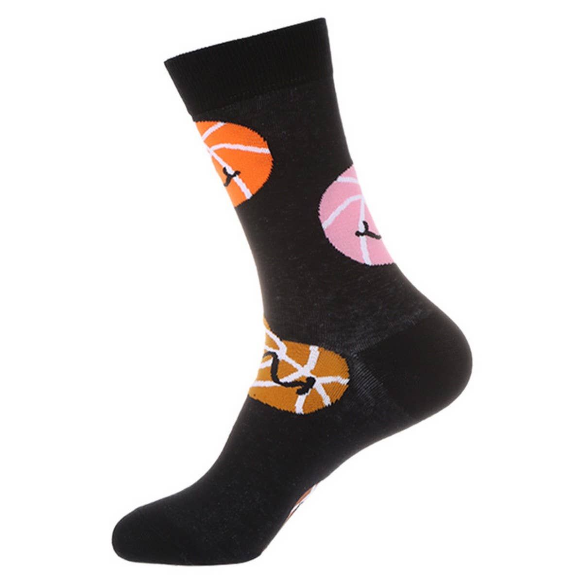 AUTUMN AND WINTER CREATIVE PRINTED MID CALF SOCKS_CWMS1014