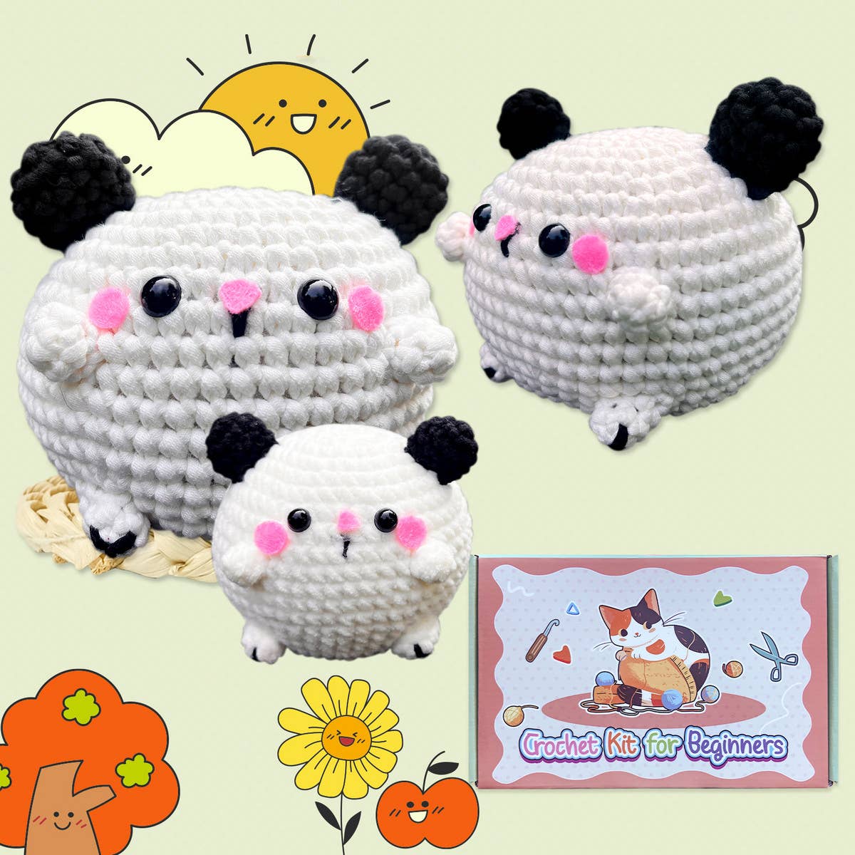 CUTE PUPPY DOLL CROCHET MATERIAL KIT_CWMM1871