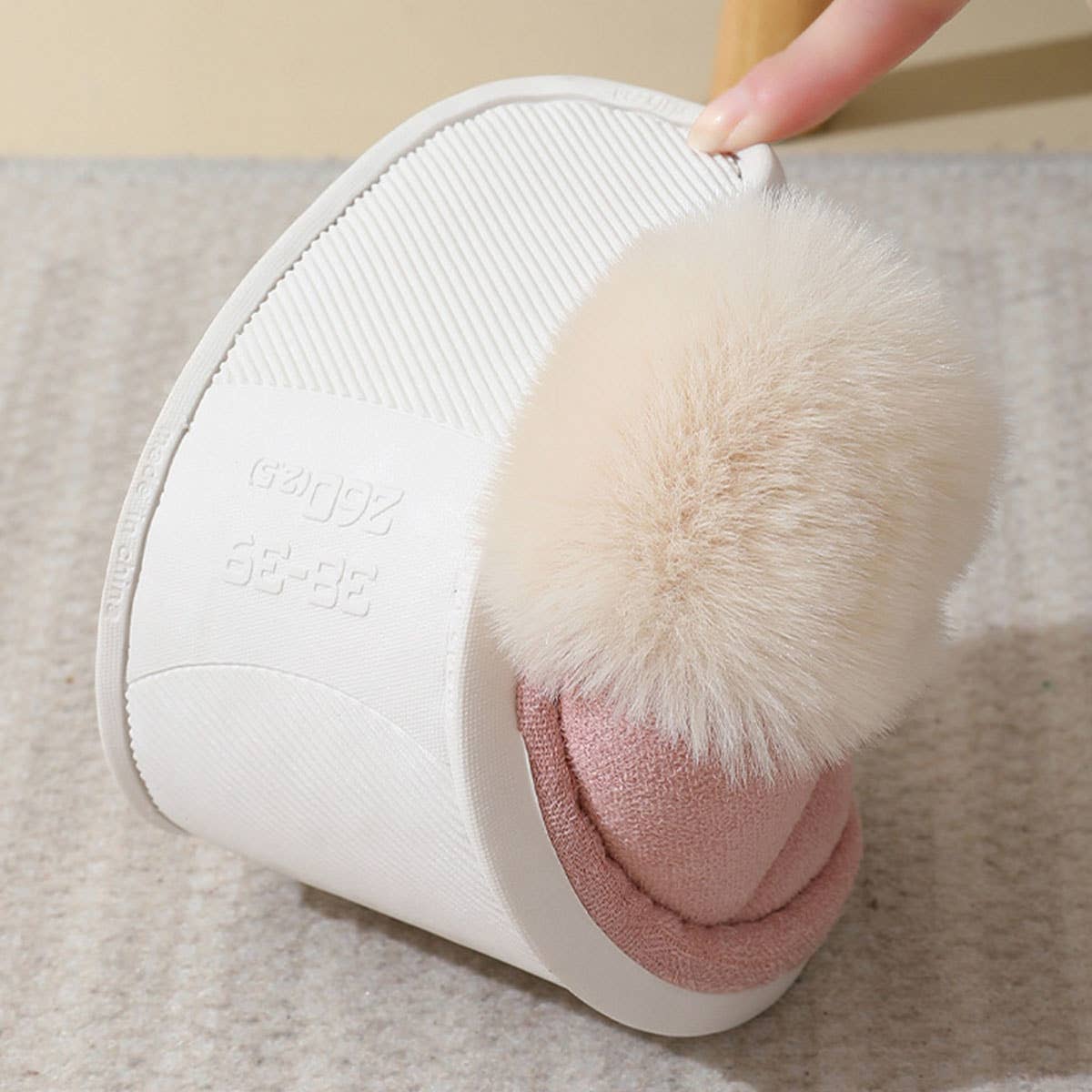 FLUFFY COZY WARM SOFT HOUSE SLIPPERS_CWSHS0253