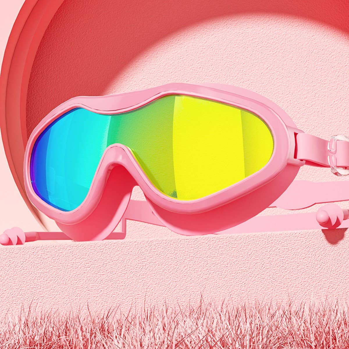 ADULT HD ANTI FOG SWIM GOGGLES LARGE FRAME_CWMM6628