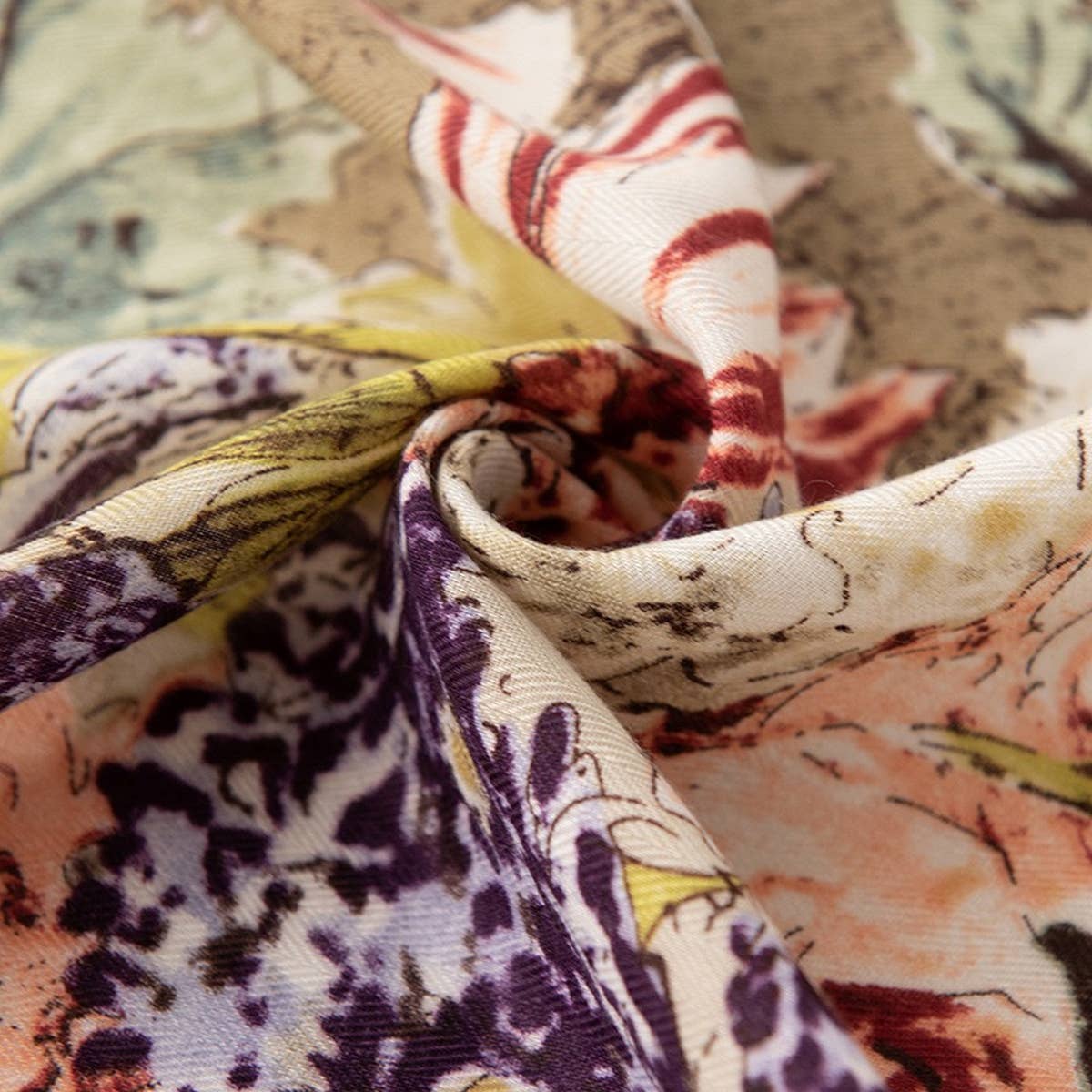 Thermal Shirt Geometric Print Scarf_Cwasc0926