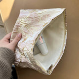 Jacquard Floral Makeup Bag Large Travel Wash Pouch_Cuab00716