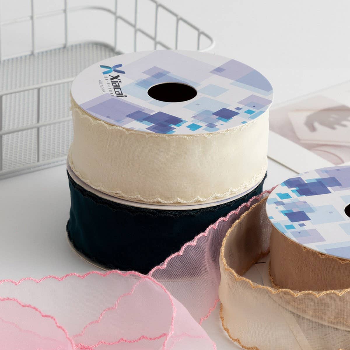 CURVED LACE HANDMADE MATERIALS DIY RIBBON_CWMM5791