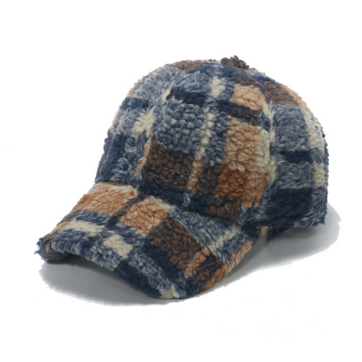 Wool Baseball Cap - Check C Ved Brim Cwah0728