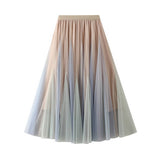 LAYERED OMBRE TULLE FLARED MAXI SKIRT_CWBMS0400