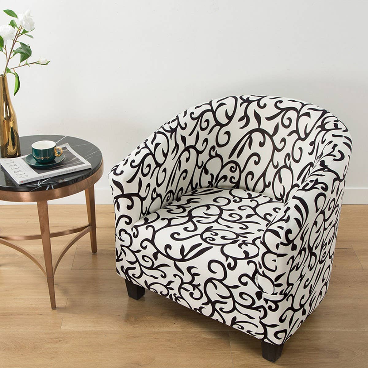 SINGLE SOFA CHAIR COVER SMALL ROUND FIT_CWMM8319