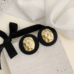 BLACK ELEGANT IRREGULAR EARRINGS_CWAJE1643