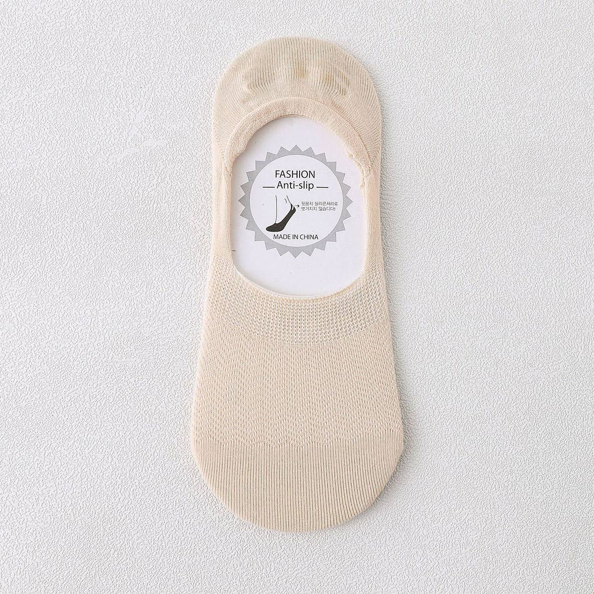 SOLID COLOR BREATHABLE COTTON SHORT SOCKS_CWMS048