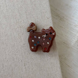 Cat Bow Rhinestone Hair Clip Cute Duckbill Clip_Cwaha07766